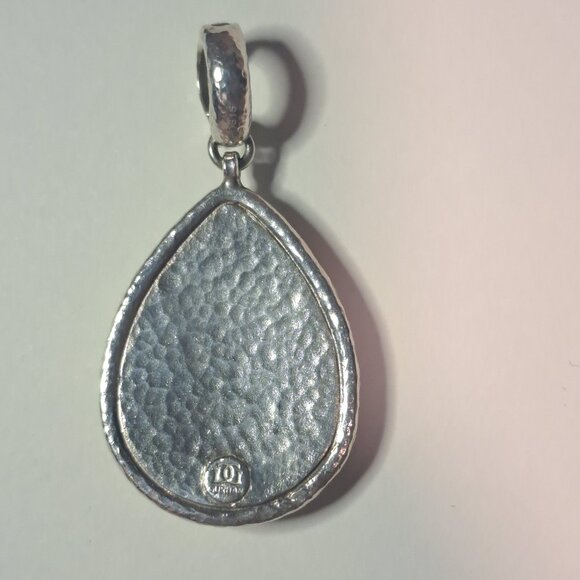 Gurhan Sterling and 19k Gold Teardrop Pendant - Picture 3 of 5